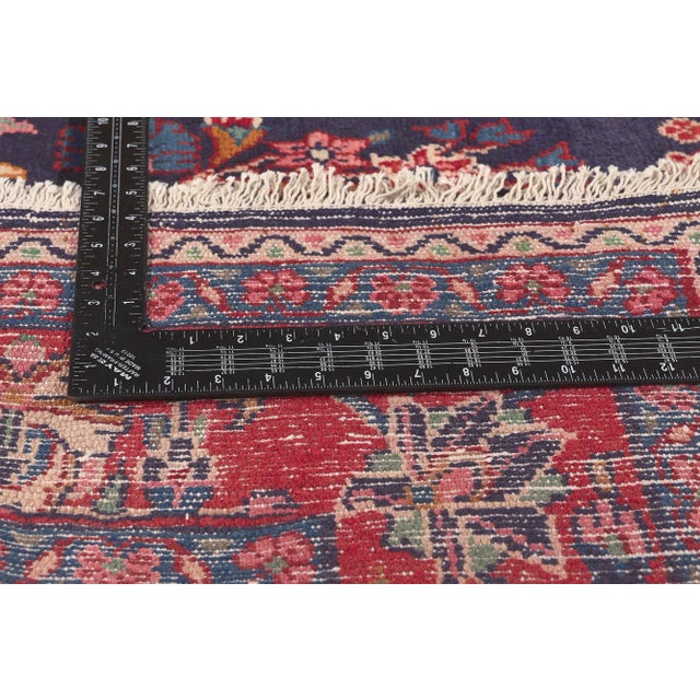 Late 20th Century Vintage Persian Mehraban Rug - 07'02 X 10'02 For Sale In Dallas - Image 6 of 9
