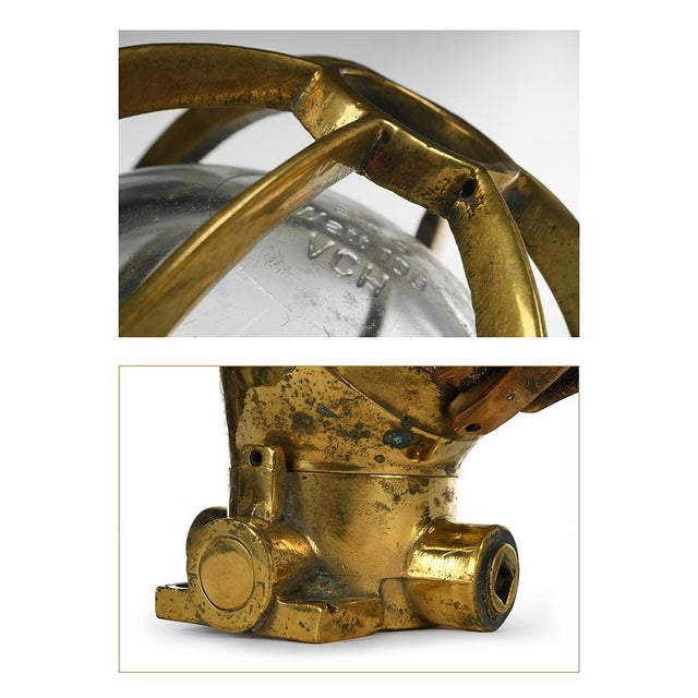 Vintage Brass Boat Wall Light For Sale - Image 4 of 5