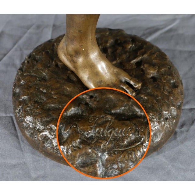 A. Falguière, Winner in the Cockfight, Late 19th Century, Bronze For Sale - Image 16 of 18