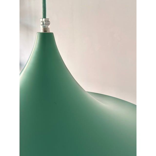 Turquoise Semi-Pendant by Claus Bonderup & Torsten Thorup for Lyfa, Denmark, 1968 For Sale - Image 13 of 18