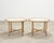 Contemporary Pair of Danny Ho Fong Organic Modern Rattan Marble Tables For Sale - Image 3 of 18