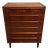 Danish Teak Mid Century Modern 6 Drawer Commode Chest of Drawers 1960s For Sale