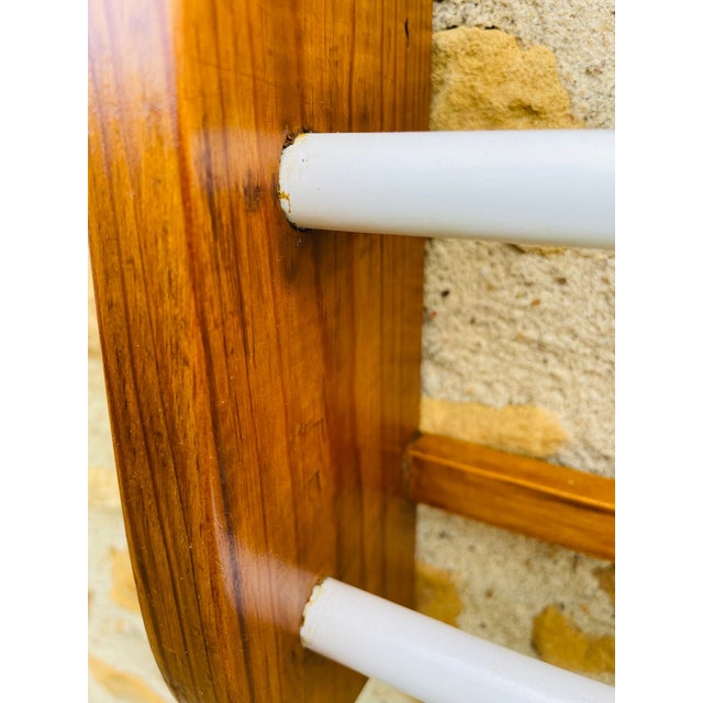 1980s Vintage Oak Wall Mount Rack, 1970s For Sale - Image 5 of 18