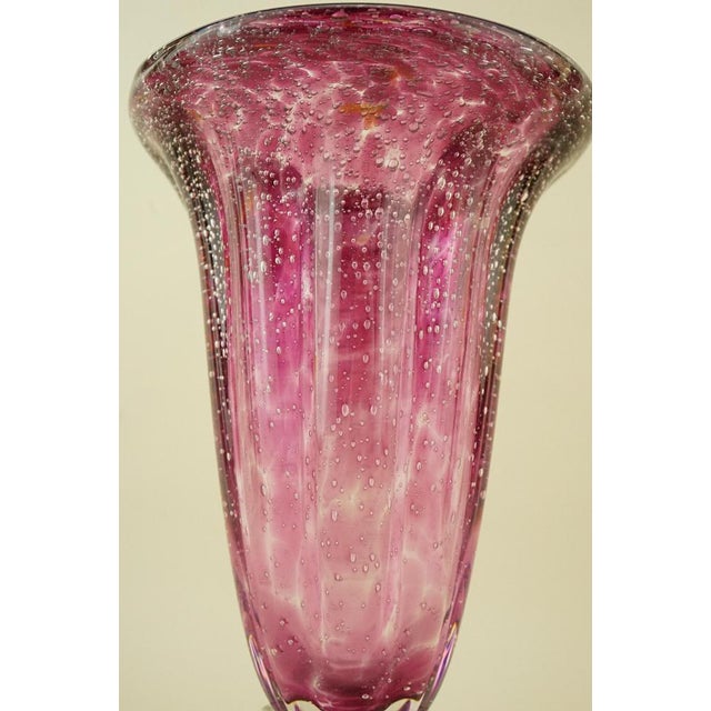 Vintage Murano Submerged Bubble Glass Vase by Ignoto, 1970s For Sale - Image 13 of 18