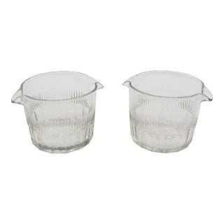 Circa 1790-1810 George III Period Ango-Irish Pair of Glass Wine Rinsers For Sale