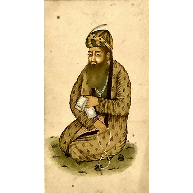 Set of Five Antique Indian Figurative Paintings For Sale In San Francisco - Image 6 of 16
