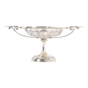 Early Tiffany Sterling Silver Greek Revival Classical Kylix Compote