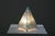Glass & Metal Pyramid Table Lamp, 1970s For Sale - Image 12 of 15