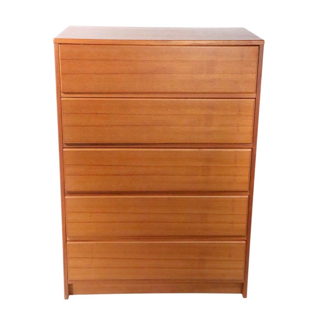 Wood Mid Century Danish Modern Chest of Drawers by Uldum For Sale - Image 7 of 16