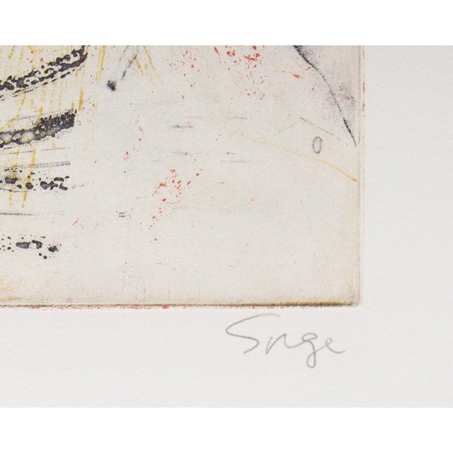 Printmaking Materials Signed Limited Edition Abstract Portrait Color Etching by Walter Sorge For Sale - Image 7 of 8