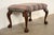 Baker Furniture Company Baker Furniture Historic Charleston Chippendale Carved Mahogany Stool or Ottoman For Sale - Image 4 of 11