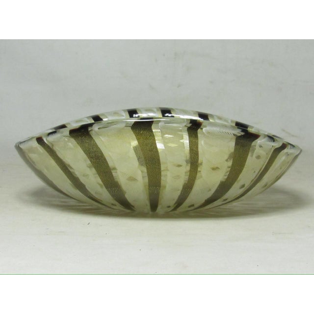 Glass Vintage Murano Art Glass Dish For Sale - Image 7 of 13