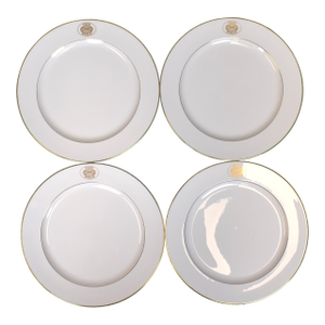 Set X 4 the Polo Restaurant Lenox China Dinner Plates