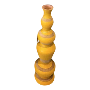 Currey and Company Ringling Medium Yellow Vase
