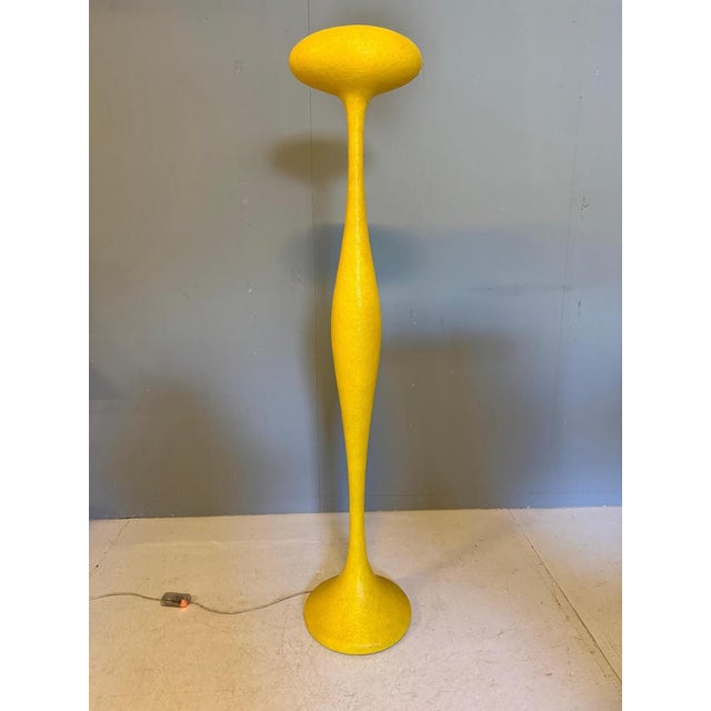 A striking and highly sculptural e.t.a. Floor lamp, designed by guglielmo berchicci for the italian lighting manufacturer...
