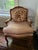 Pair of Vanguard French arm chairs purchased from Washington DC's premiere Design Center. Vintage pine, Kravet fabric in a...