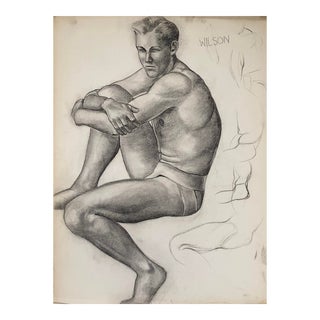 Antique Male Nude by James Wilson For Sale