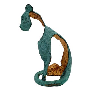 Antonio Giancaterino, The Cat, Bronze Sculpture, 2019 For Sale