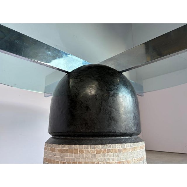Giovanni Offredi Paracarro Dining Table attributed to Giovanni Offredi for Saporiti, 1970s For Sale - Image 4 of 12