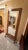 A handsome vintage oak floor mirror featuring beautifully carved decorative detailing, quarter-sawn oak grain, molded base...