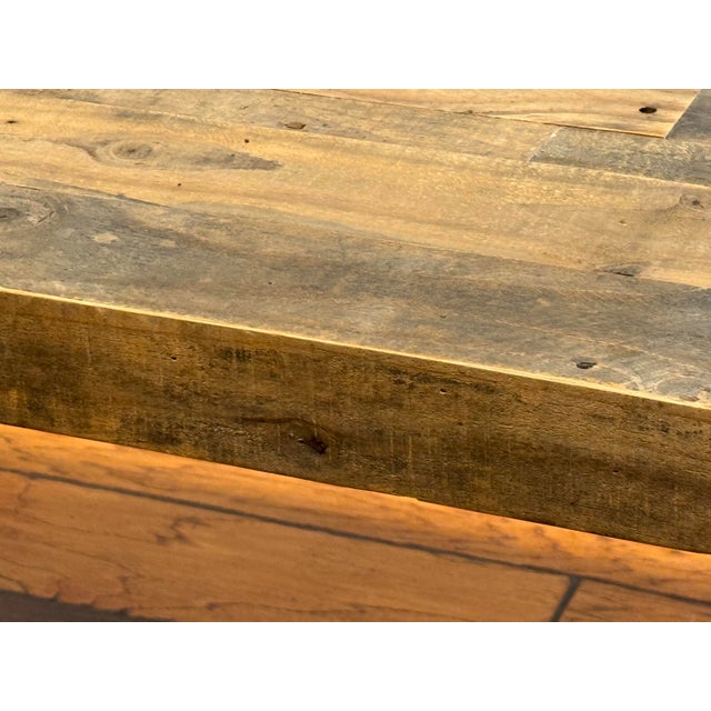 West Elm Emmerson Reclaimed Wood Dining Bench For Sale - Image 10 of 12
