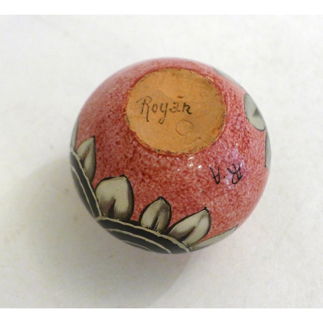 Vintage Art Deco Ball Vase by A. Renoleau, 1920 For Sale - Image 9 of 11