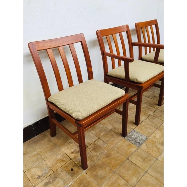 Mid-Century Teak Dining Chairs from Silkeborg Møbelfabrik, 1960s, Set of 3 For Sale - Image 9 of 13