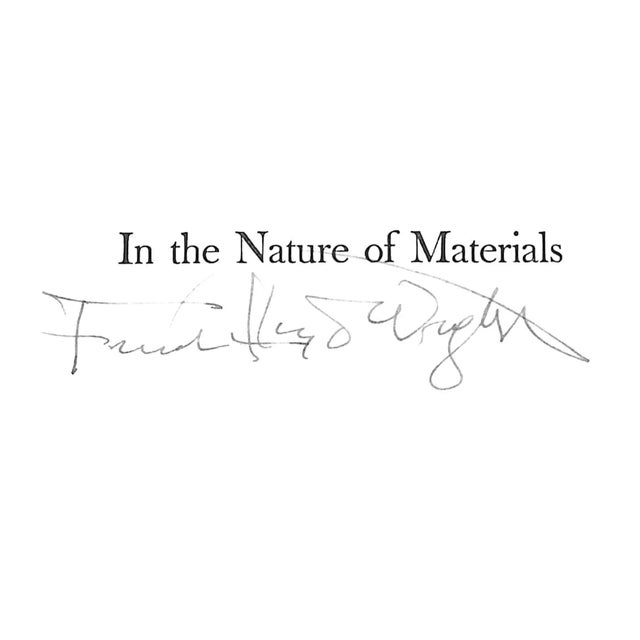 Paper "In the Nature of Materials: The Buildings of Frank Lloyd Wright 1887-1941" 1942 Hitchcock, Henry-Russell For Sale - Image 7 of 12