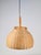 Boho Chic Scandinavian Wicker Rattan and Pine Pendant Lamp, 1960s For Sale - Image 3 of 9