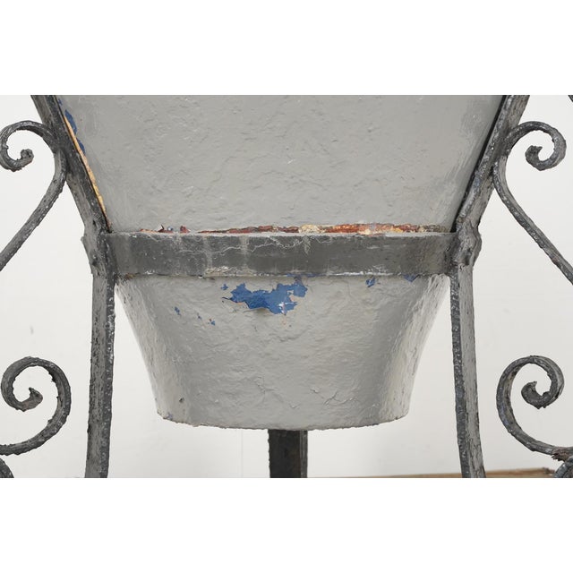 Gray Mid 20th Century Grand Scale Spanish Revival Concrete Garden Planter For Sale - Image 8 of 10