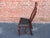 Set 4 Antique English Walnut Dining Chairs 1890s