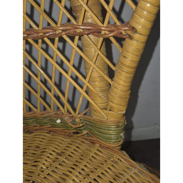 Rattan and Wicker Living Room Set with Armchairs and Coffee Table, Set of 3 For Sale - Image 11 of 12