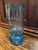 Victorian Antique Victorian Blue Etched Glass Vase- American Bicentennial- Rare Find For Sale - Image 3 of 10
