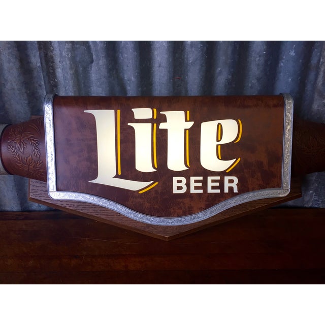 vintage miller lite light up sign