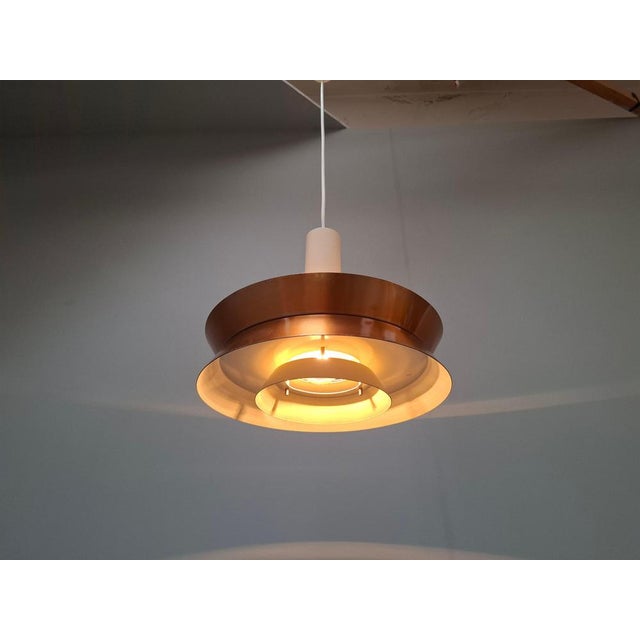 Vintage Danish Brass Pendant Light by Carl Thore for Granhaga, 1960s For Sale - Image 10 of 18