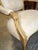 Vintage French Louis XVI Gold Gilt Off White Arm Chair For Sale - Image 9 of 15