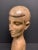 Late 20th Century Vintage Late 20th Century Carved Wood Paper Mache Male Bust Sculpture For Sale - Image 5 of 9