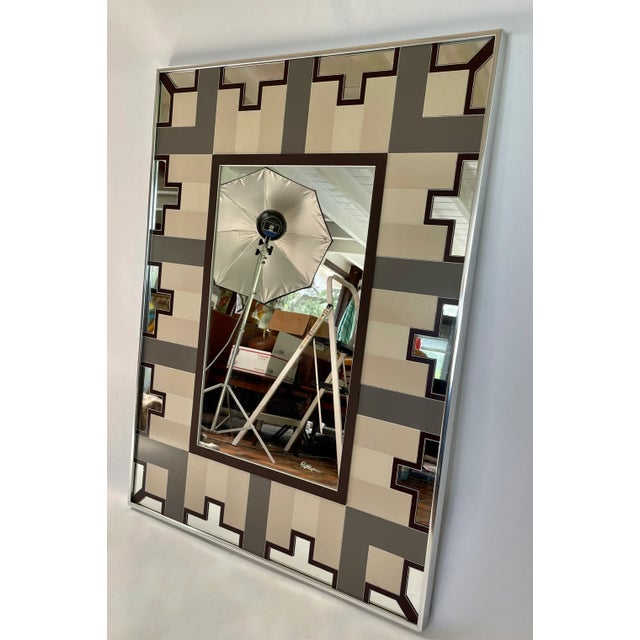 Vintage Greg Copeland Op Art Wall Mirror For Sale In Miami - Image 6 of 12