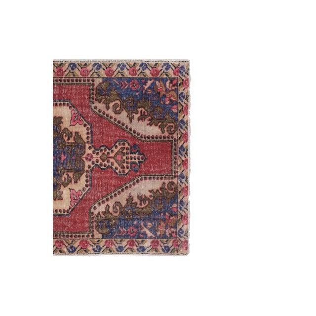 Mid-Century Modern 1960s Vintage Turkish Oushak Rug 4'5'' X 7'3'' For Sale - Image 3 of 13