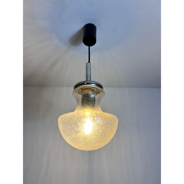 Glass Pendant Lamp by Doria, 1960s, Germany For Sale - Image 9 of 9