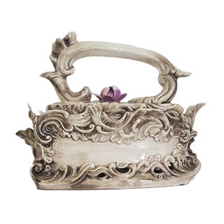 Ceramic Clothes Iron from Capodimonte, 1960s For Sale