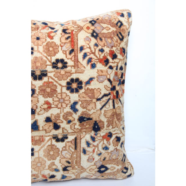 Textile Vintage Anatolian Tribal Rug Pillow Cover – Authentic Handwoven Wool Cushion -26'' X 26'' For Sale - Image 7 of 10