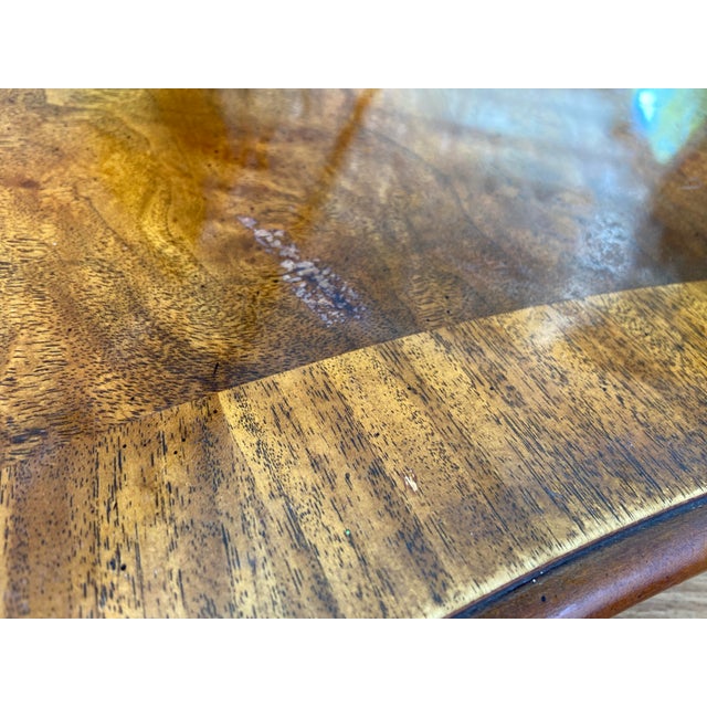 Drexel Heritage Kidney Shaped Burled Wood Executive Desk For Sale In Sacramento - Image 6 of 12