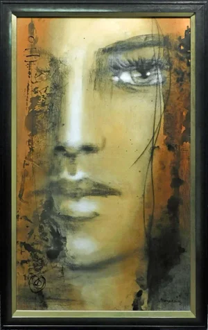 Andre Desjardins "In My Dream"Original Oil on Canvas Custom Framed Hand Signed