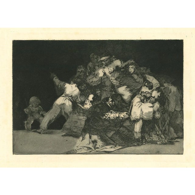 Disparate General- from Los Proverbios is an original black and white etching realized by Francisco Goya (1746-1828). The...