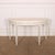 Cream Swedish Painted Demi-Lune Console Table For Sale - Image 8 of 8