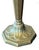 Brass Vintage Substantial Antiqued Brass Table Lamp With Urn Base & Octagonal Foot – Excellent Condition For Sale - Image 8 of 9