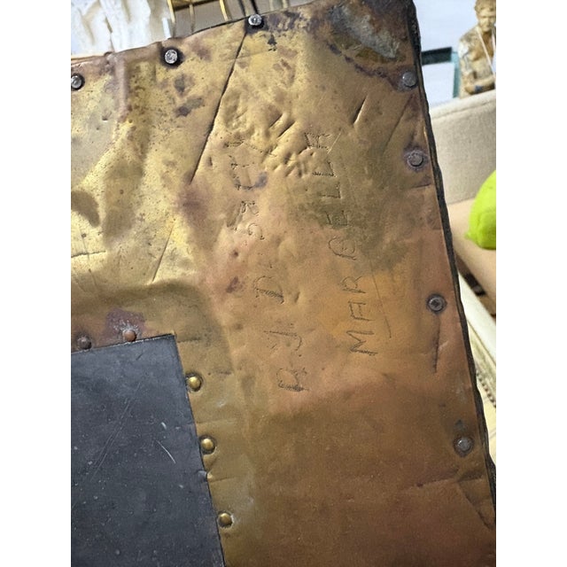 1970s Brass Clad Coffee Table by Rodolfo Dubarry For Sale - Image 12 of 17