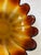 Mid 20th Century Amber Art Glass, Lotus Bowl by Indiana Glass For Sale - Image 11 of 11