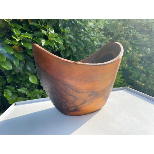 Brown Vintage French Brown Bowl, 1960s For Sale - Image 8 of 9